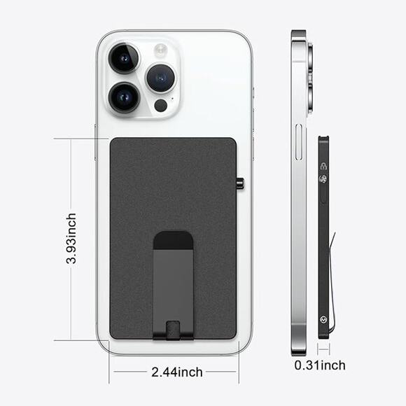 Slim RFID Aluminum Wallet – Minimalist Metal Card Holder with Money Clip - Picture 2 of 6